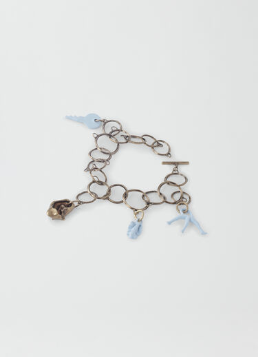 Fabiana Filippi Kettenarmband mit Anhängern aus Öko-Messing GOLD BXD274A967H1590000