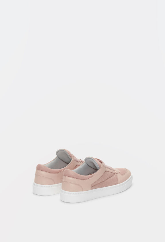 Fabiana Filippi LEATHER SNEAKER WITH MESH INSET DUSTY PINK ASD264A814I3450000