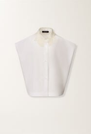 Fabiana Filippi Sleeveless shirt in optical white poplin OPTICAL WHITE CAD276F762M1760000