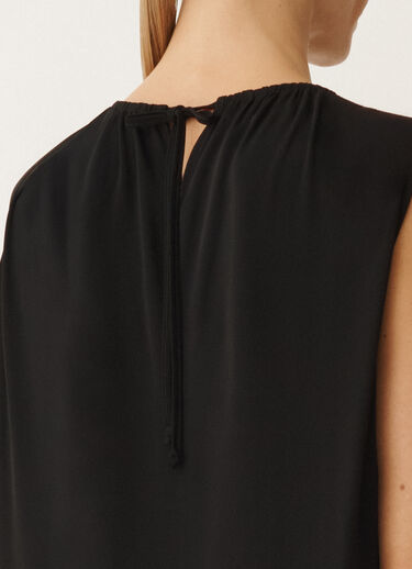 Fabiana Filippi Fluid viscose jersey top, black BLACK TPD265F157D8060000