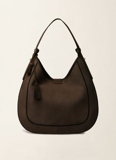 Hobo bag en daim, ébène Fabiana Filippi Hobo bag en daim, ébène ébène BGD216A803M5340000