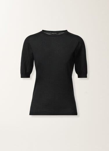 Fabiana Filippi Cashmere and silk sweater, midnight blue Blue MAD266F001N9070000