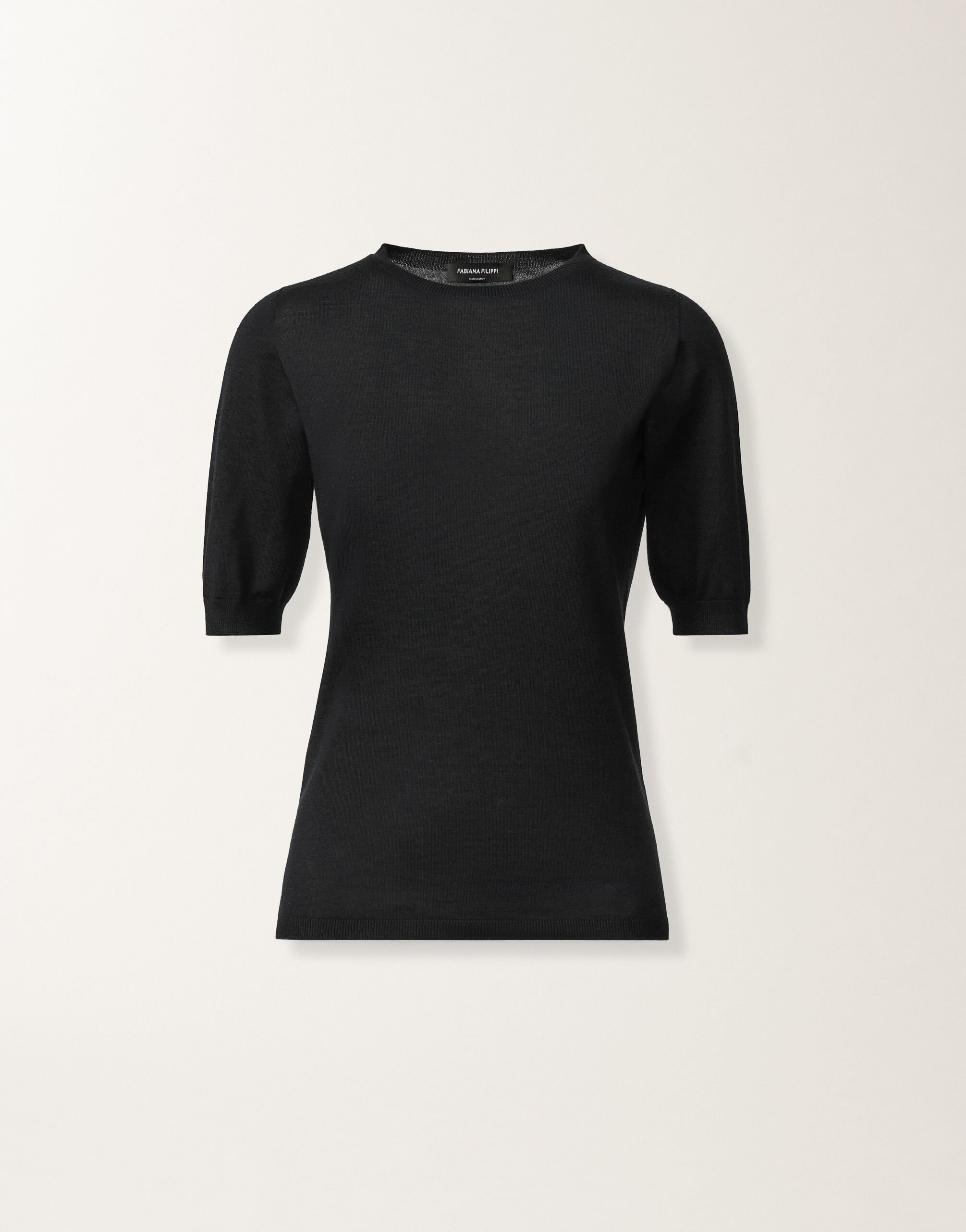 Fabiana Filippi Cashmere and silk sweater, midnight blue Blue MAD266F001N9070000