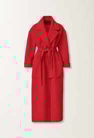 Fabiana Filippi Double-faced wool and cashmere coat, lacquer Red CTD225F680L6390000