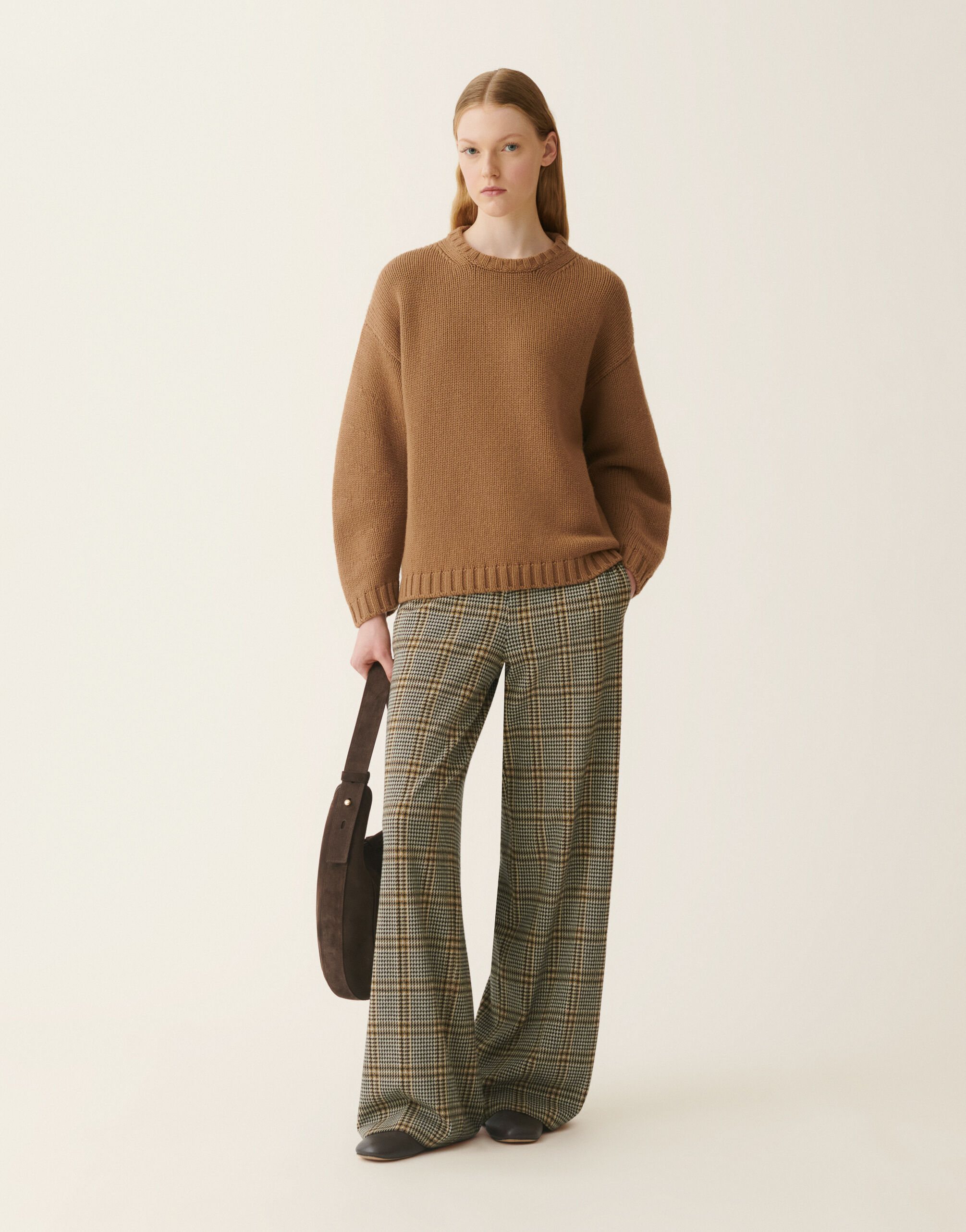 Platinum-Pullover mit Rundhalsausschnitt, Bast Fabiana Filippi Platinum-Pullover mit Rundhalsausschnitt, Bast Bast MAD226F016N1280000