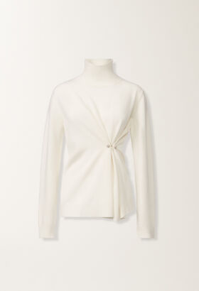 Fabiana Filippi Platinum sweater, raffia WHITE MAD215F058L5170000