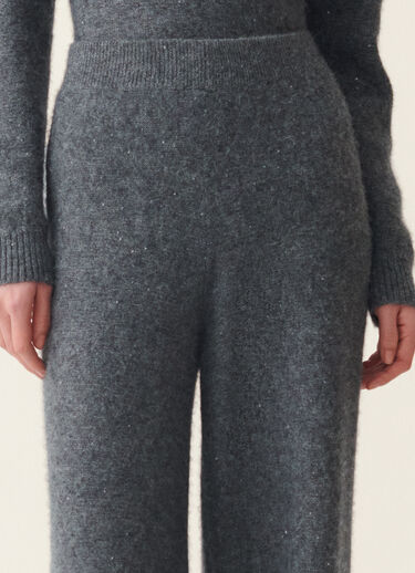 Sequin yarn straight-leg trousers, charcoal Fabiana Filippi Sequin yarn straight-leg trousers, charcoal Charcoal PAD216F391D2960000