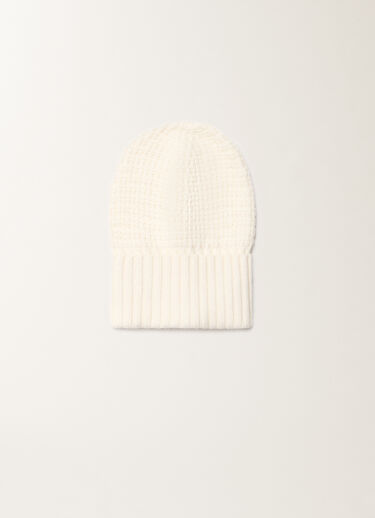Fabiana Filippi Wool and silk hat with sequins, white White SAD225A983L6170000