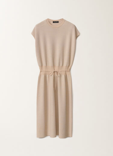 Fabiana Filippi Cotton dress with lurex, sand SAND ABD275F625L2330000