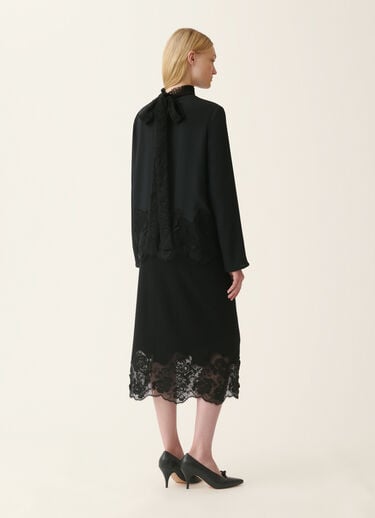 Crêpe de chine top, black Fabiana Filippi Crêpe de chine top, black Black TPD226F752M4880000