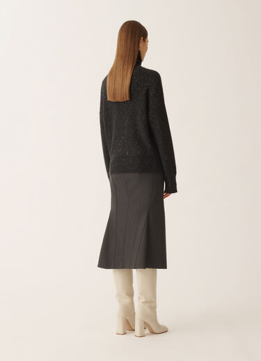Fabiana Filippi Wool and silk sweater with sequins, slate Grey MAD225F528D2960000