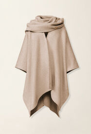 Fabiana Filippi Wool cape with scarf, cachà Cachà SAD216A907M5370000