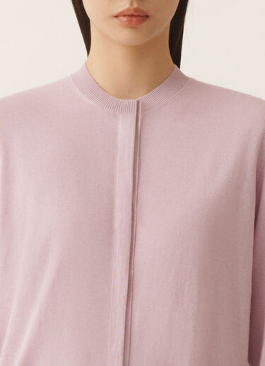 Fabiana Filippi Cardigan aus Wolle und Baumwolle, Lila-Rosa Fliederrosa MAD266F061L9300000