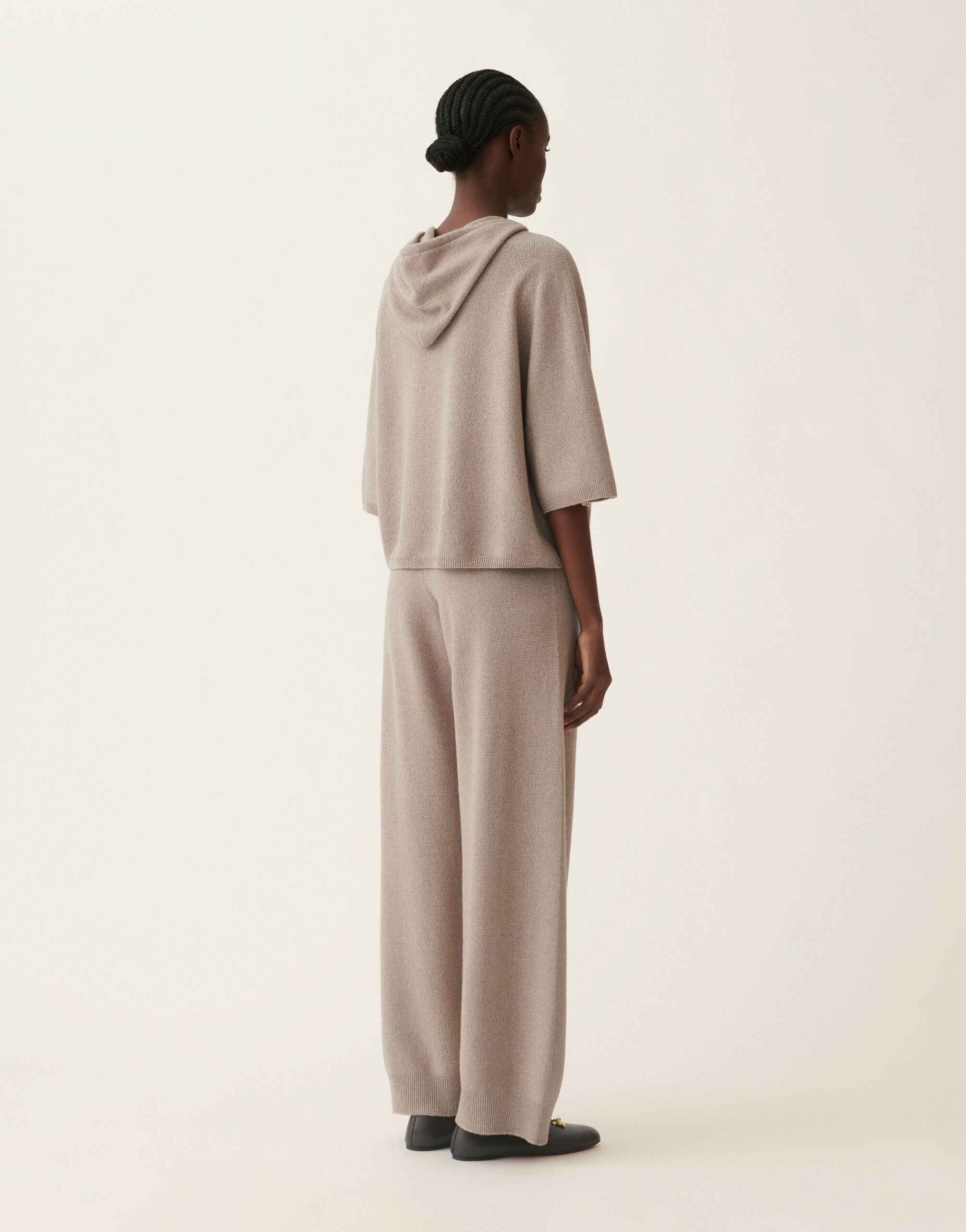 Pullover aus Platinum mit Lurex, mocha Fabiana Filippi Pullover aus Platinum mit Lurex, mocha Mocha MAD216F402M3330000