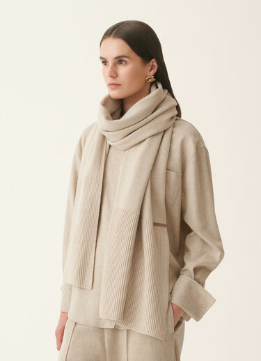 Maxi Platinum scarf, cachà Fabiana Filippi Maxi Platinum scarf, cachà Cachà SAD226A957M2810000