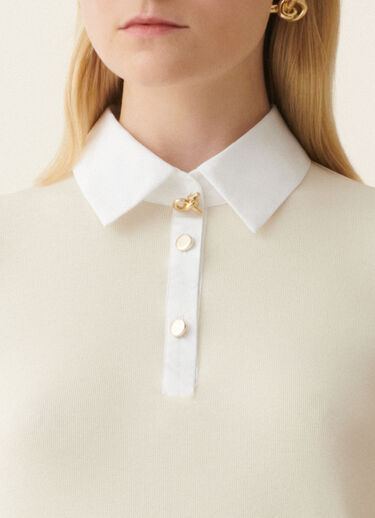 Ribbed cotton jersey long-sleeved T-shirt, butter Fabiana Filippi Ribbed cotton jersey long-sleeved T-shirt, butter Butter JED226F552M4560000