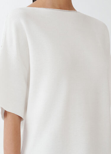 Fabiana Filippi Pullover aus Bio-Baumwolle, Weiß Weiß MAD264F097D2900000