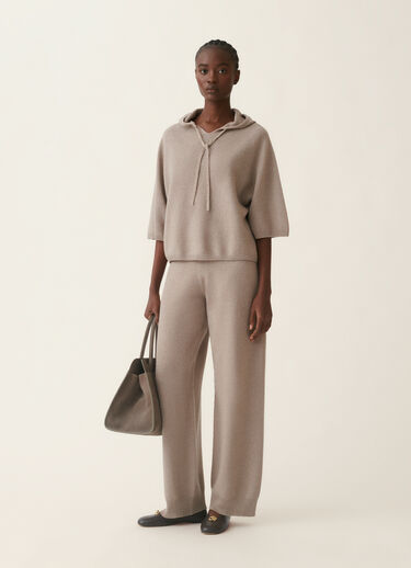Pullover aus Platinum mit Lurex, mocha Fabiana Filippi Pullover aus Platinum mit Lurex, mocha Mocha MAD216F402M3330000