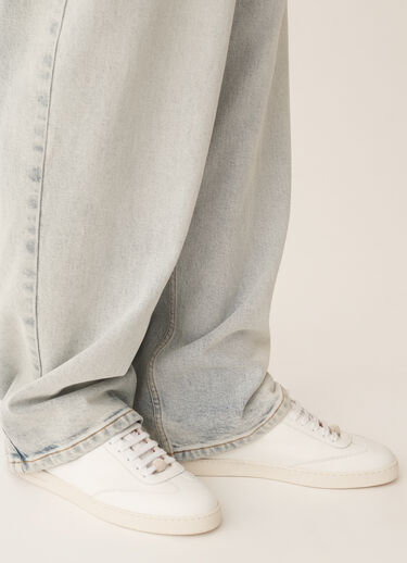 Fabiana Filippi Grain leather sneakers, optic white White ASD266A846M0090000