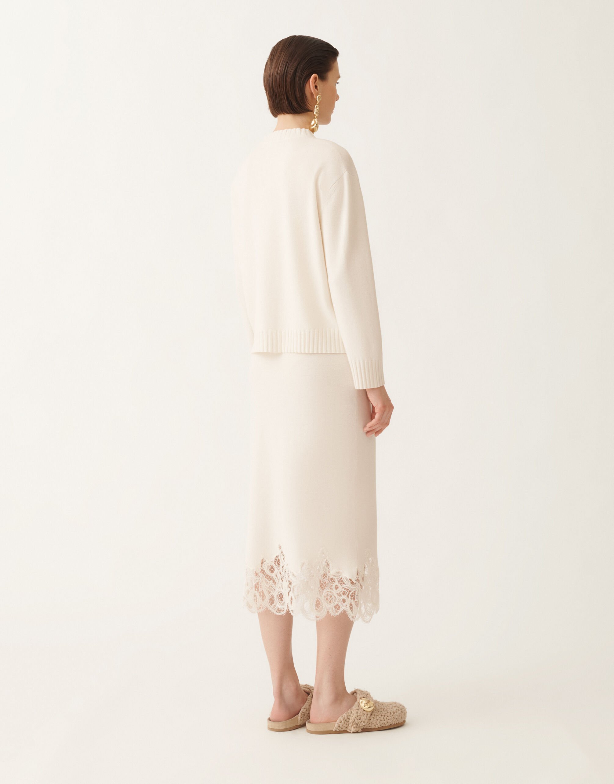 Platinum sweater, raffia for Women | Fabiana Filippi®