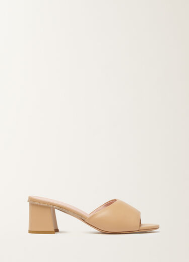 Fabiana Filippi Mules aus Nappaleder, Ahorn Beige ASD266A847M0140000
