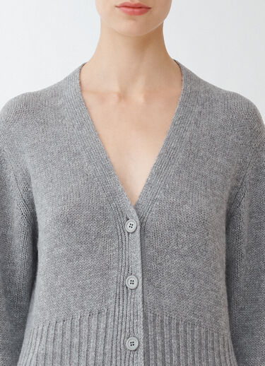 Fabiana Filippi Brushed cashmere cropped cardigan, melange rock MELANGE ROCK MAD264F038N9000000