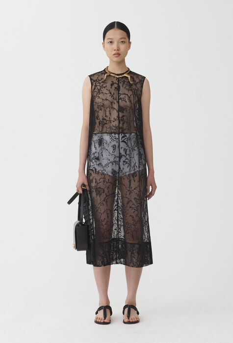 Fabiana Filippi Jacquard lace dress, black ABD274F487H4720000