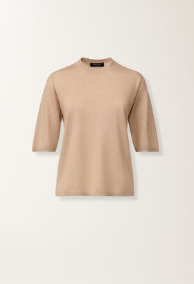 Fabiana Filippi Cashmere and silk sweater, maple BEIGE MAD215F001N9070000