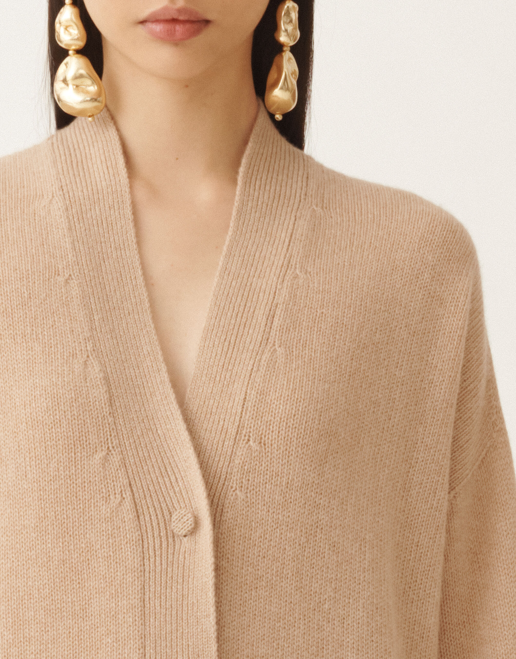 Fabiana Filippi Cardigan in cashmere, faggio MARRONE MAD215F014N9000000