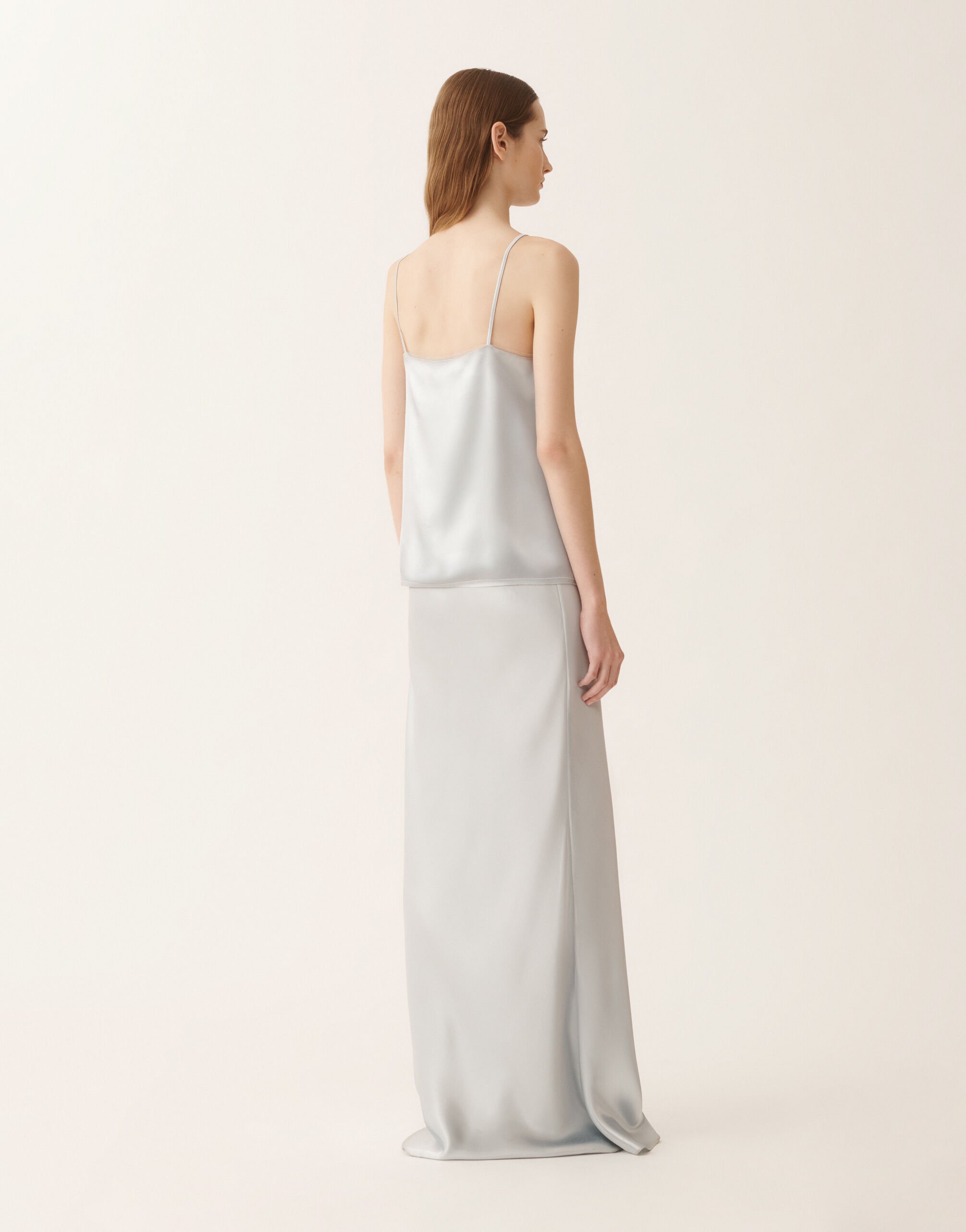 Fabiana Filippi Satin lingerie top, aqua Blue TPD266F281L9090000