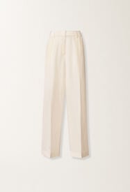 Fabiana Filippi Pantalón fluido, color crema Mantequilla PAD266F367L7850000