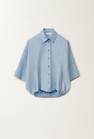 Fabiana Filippi Camicia in popeline stretch, celeste CELESTE CADC02F356H5450000