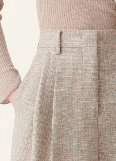 Fabiana Filippi Pantalone in mouliné, moka meringa Moka meringa PAD216F298D9830000