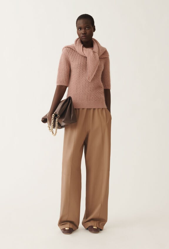 Fabiana Filippi Platinum mohair sweater, smoke pink PINK MAD215F074L5510000