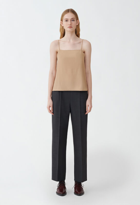 Fabiana Filippi STRAIGHT COLLAR TOP BROWN TPD214F435I1890000