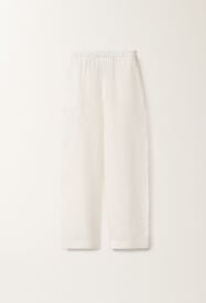 Fabiana Filippi Hose Trevi aus Leinencanvas, weiß WEISS PAD275F310D8350000
