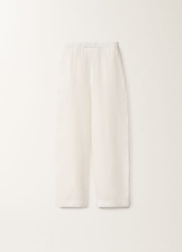 Fabiana Filippi Hose Trevi aus Leinencanvas, weiß WEISS PAD275F310D8350000
