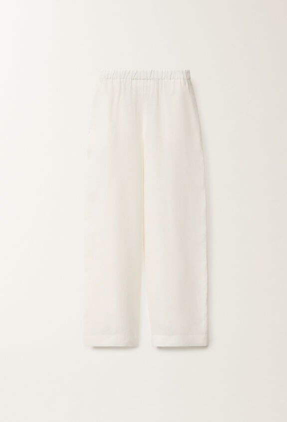 Fabiana Filippi Pantalone Trevi in tela di lino, bianco BIANCO PAD275F310D8350000
