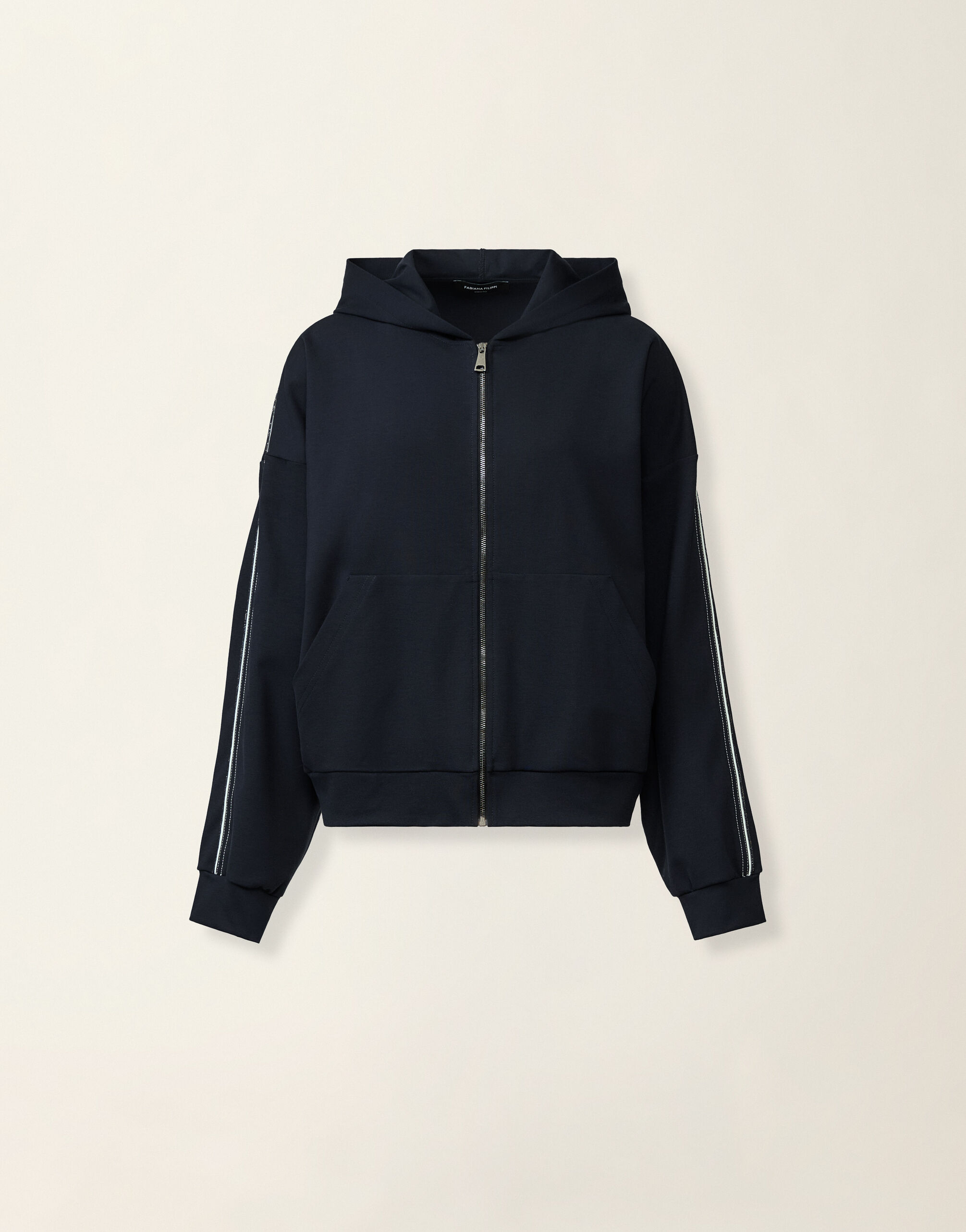 Fabiana Filippi Sweat en jersey point Milano, bleu nuit Bleu nuit JED216F263M3100000