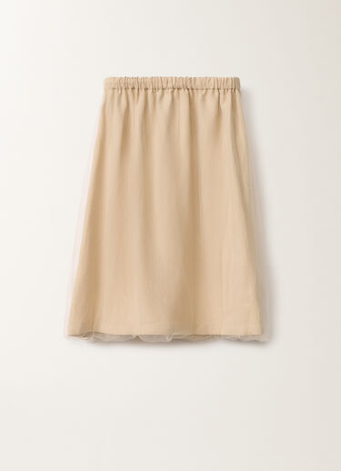 Fabiana Filippi Linen and viscose skirt, sand SAND GND275F848L3540000