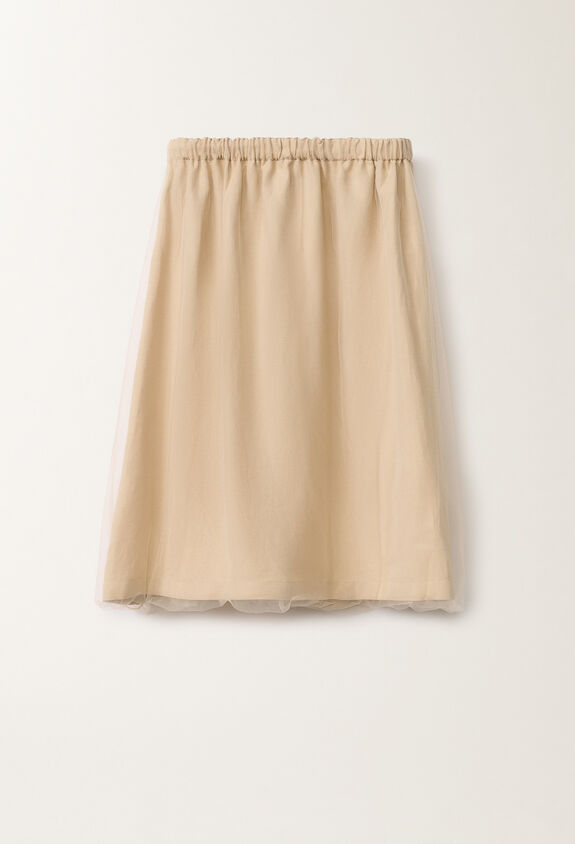 Fabiana Filippi Jupe en lin et viscose, sable SABLE GND275F848L3540000