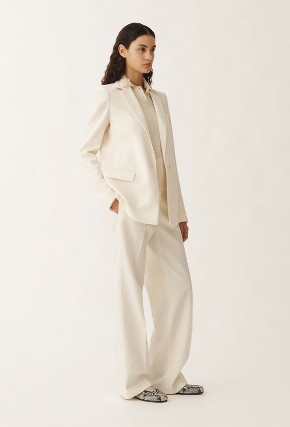 Fabiana Filippi Wool and cotton polo, vanilla WHITE MAD265F054L1630000