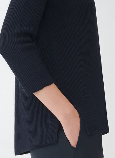 Fabiana Filippi Maglia in lana e cotone, blu notte BLU NOTTE MAD264F018D510M417
