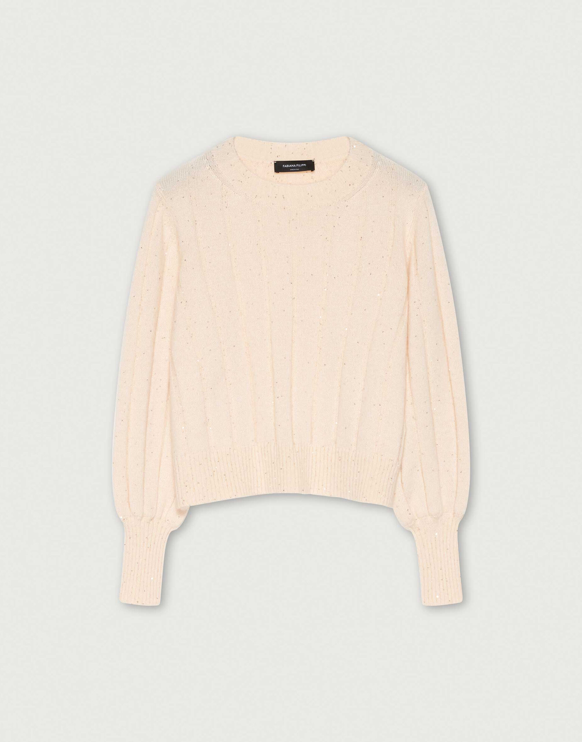 Tricots Pull paillettes vanille pour Femme Fabiana Filippi