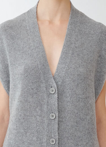 Fabiana Filippi Brushed cashmere gilet, melange rock MELANGE ROCK MAD264F039N9000000