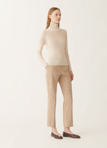 Fabiana Filippi Wollpullover mit Pailletten, weiß Weiß MAD215F068L5570000