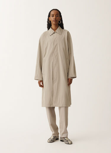 Fabiana Filippi Trenchcoat aus Micro-Faille, schlammbraun VANILLE CTD275F272L3370000