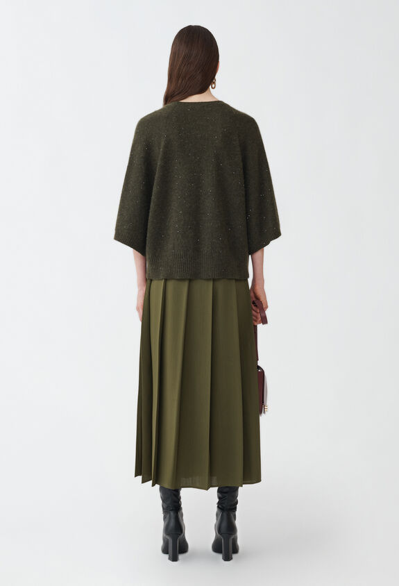 Fabiana Filippi CROPPED SHORT SLEEVE CAPE GREEN MAD214F067D2960000