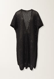 Fabiana Filippi Cape in Platinum and midnight blue micro sequins Blue SAD266A882L7500000