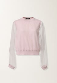 Fabiana Filippi Pullover aus Wolle und Baumwolle, in Lila-Rosa Fliederrosa MAD266F009L9130000